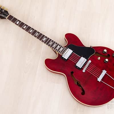 1975 Gibson ES-335 TDC Vintage Semi-Hollow Guitar Cherry Figured Maple w/ T Tops, Case image 15