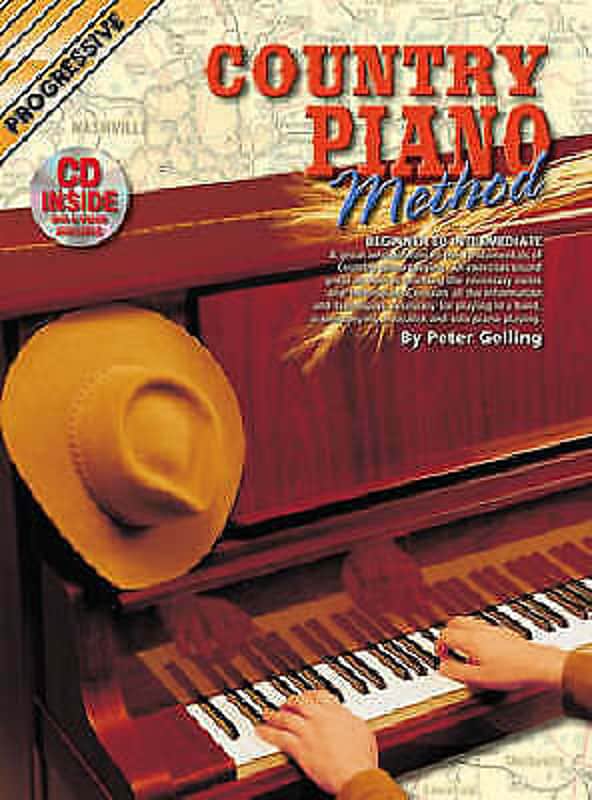 Learn How To Play Piano - Progressive Country Piano Method - Piano Book CD - R8 image 1