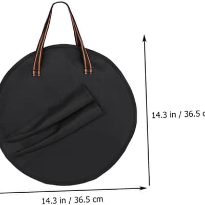 Dumb Drum Bag Lightweight Oxford Storage Holder for Easy Carrying Multi-functional Drum Case Percussion Instrument Case for Beginners and Drummers Durable Black Carrying Bag image 2