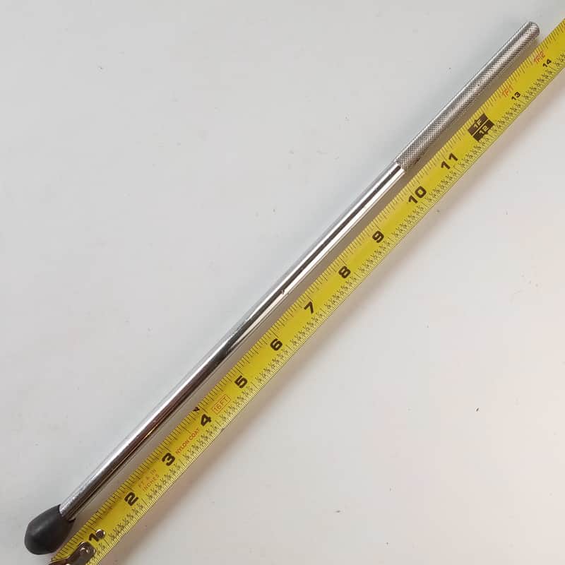 3/8"x 14 3/8" Straight Floor Tom Drum Leg Diamond Knurling Chrome Plated Vintage image 1