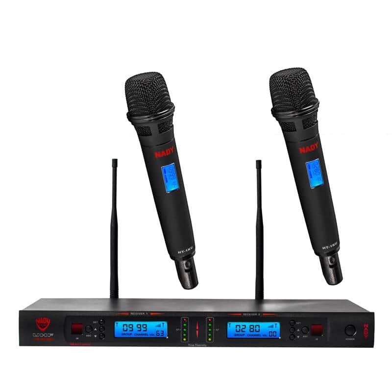 Nady 2W-1KU HT Dual UHF Handheld Wireless Microphone System image 1