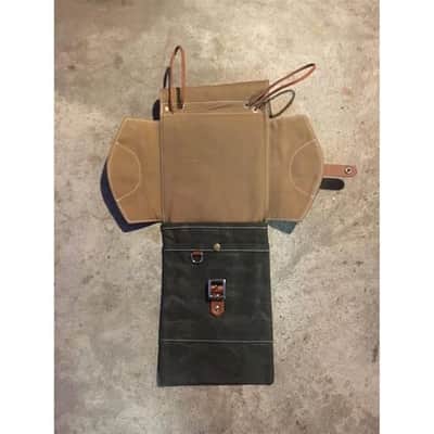 Tackle Instrument Supply Compact Stick Bag Forest Green w/Tan Leather Trim Bild 3