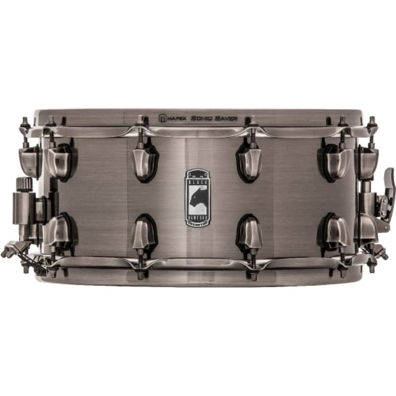 Mapex BPST4651LN Black Panther Machete 14x6.5" Steel Snare Drum image 1
