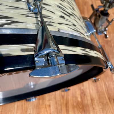 1985 Slingerland Magnum "Holland" Drum Set White Tiger Pearl 24/13/16/18 image 24