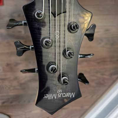 Sire Marcus Miller M7 LH lefty left Handed 6-String Electric Bass Guitar - Transparent Black image 10
