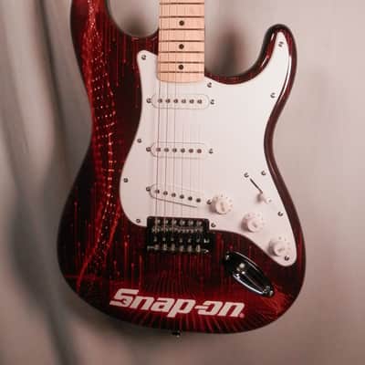 Squier by Fender Stratocaster Snap-On Tools Limited Edition Graphic Snap On electric guitar image 4
