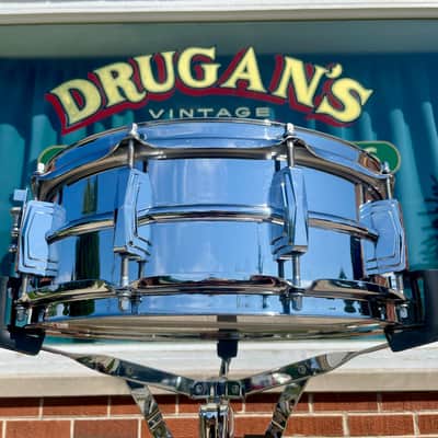 1960s Ludwig LM400 Supraphonic 5x14 Snare Drum Chrome image 5