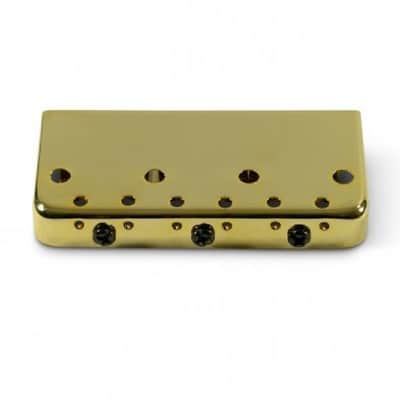 WD Half Size Intonated Bridge For Fender Telecaster - Gold image 2
