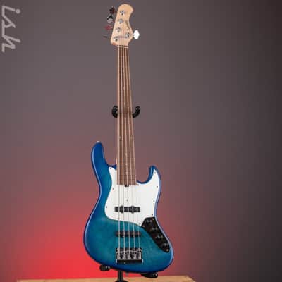 2023 Sadowsky Metroline Vintage J/J 5-String Bora Blueburst image 2