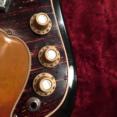 c.1960s Sakai Mokko Fender Mustang style MIJ Vintage 2 Color Sunburst image 7