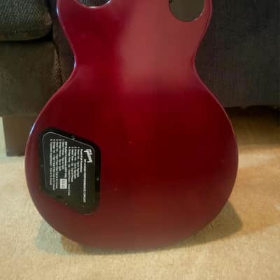 Gibson Les Paul Traditional Pro V Satin Mahogany Top 2020 - Satin Wine Red (Trad Pro V) image 8