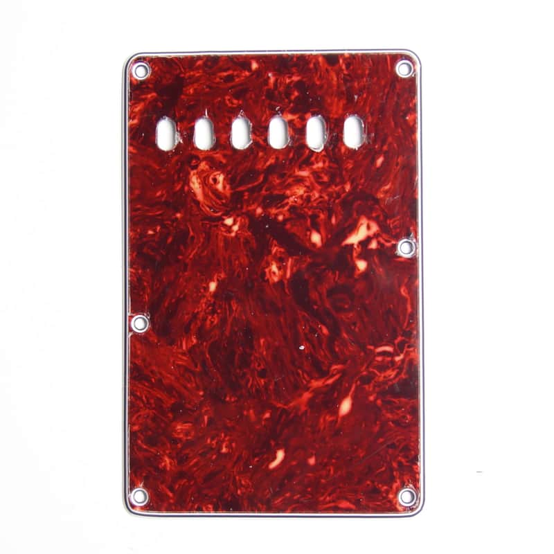 Tremolo Cover Back Plate for Yamaha Electric Guitar ,4ply Red Tortoise image 1