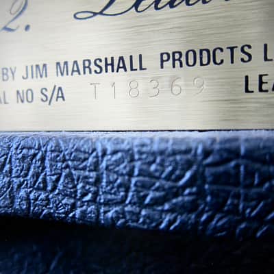Marshall JCM 800 Lead Series Amp & JCM 800 Lead-1960 Cabinet All Original-Circa-1985-Black Vinyl Brown Grill Cloth image 16
