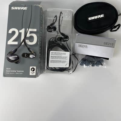 Shure SE215 Single Driver In-Ear Monitors, Black image 1