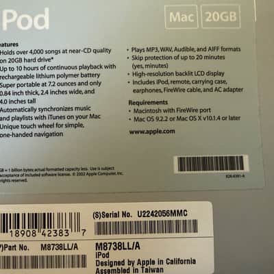 Apple iPod 20GB Firewire image 3