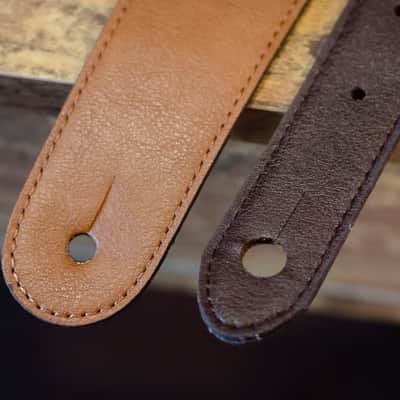 Taylor Vegan Leather Guitar Strap - Tan 2.75" (4202-27) image 7