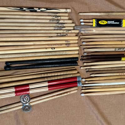 Zildjian Large Lot Drum Sticks Zildjian LA Special CB700 Pro Mark Some Vintage Read Details image 1