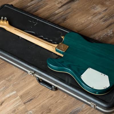 1983 Fender Telecaster Elite Gold Electric Guitar Trans Emerald Green Excellent Player! image 17