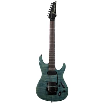 Ibanez 2001 S7420FM 7-String Floyd Rose Blue Flame | Reverb