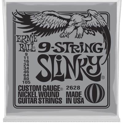 Electric Guitar Strings 9-105 Ernie Ball Slinky 9-String Slinky 100% Genuine image 1