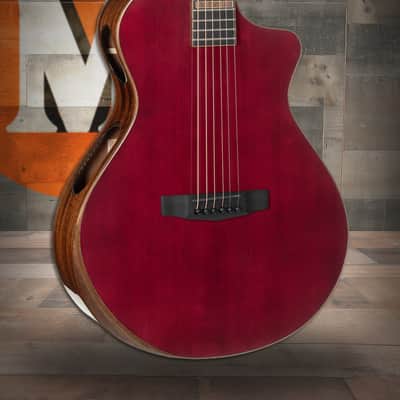 Cort MODERNBURGANDY Masterpiece Series Modern Burgundy Acoustic-Electric Guitar w/ Hard Case - Burgundy (MODERNBURGANDY-U) image 1