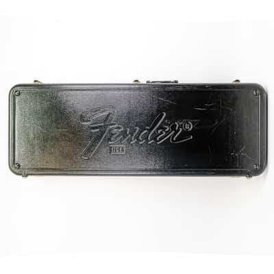 Fender USA Strat / Tele Hard Case – Black Exterior, Black Fur Interior, Vintage image 3