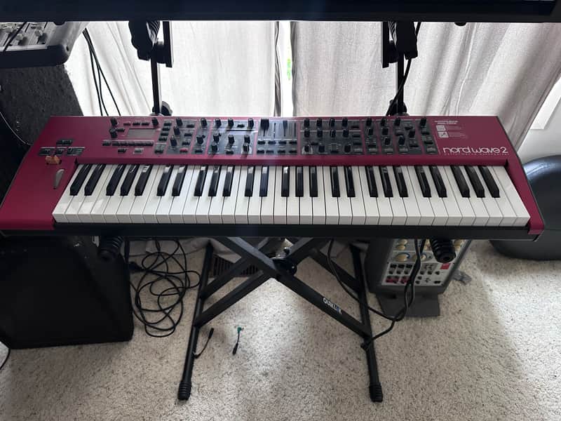 Nord Wave 2 61-Key 48-Voice Polyphonic Synthesizer 2013 - 2022 - Red image 1