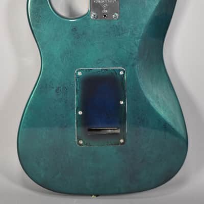 "Fender" Partscaster Stratocaster HH | Green Flame Finish image 4