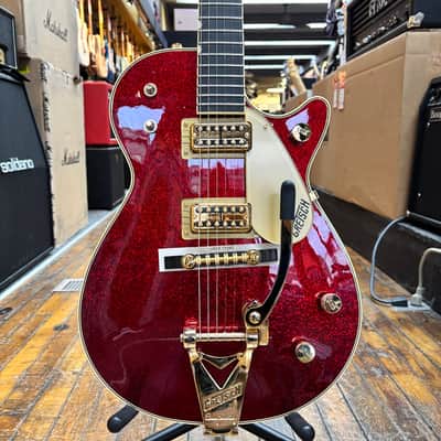 Gretsch G6129TG-59VS Limited-edition Sparkle Jet Electric Guitar Red Sparkle w/Hard Case image 1