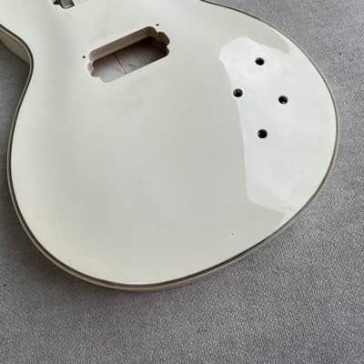 Glossy White Single Cut Guitar DIY Project Body image 3