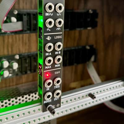 6Ux104HP Portable Eurorack Case Powered Dark Walnut Module and Cables image 6