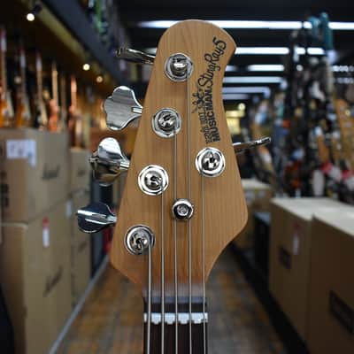 Ernie Ball Music Man StingRay 5 Special HH 5-string Electric Bass Guitar Violet Sparkle Burst w/Mono Case image 7