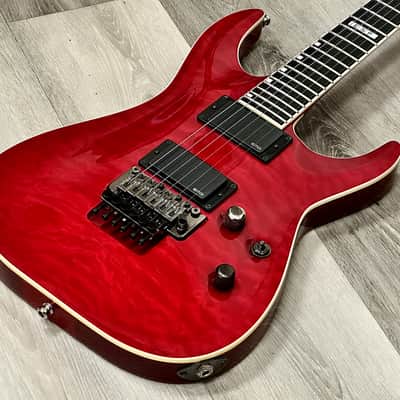 ESP Horizon FR-II Trans-Red Quilted Maple Top image 1