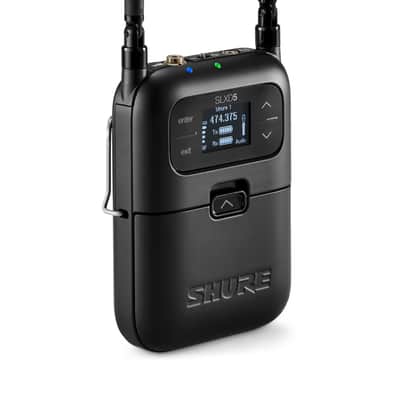 Shure SLXD15 Portable Digital Wireless Bodypack System with SLXD1 Bodypack Transmitter and SLXD5 Single-Channel Portable Receiver - Microphone/Instrument Cable Sold Separately | G58 Band (SLXD15-G58) image 8