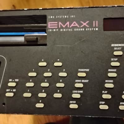 E-MU Systems Emax II Rackmount 16-Voice Sampler Workstation 1989 - Black image 2