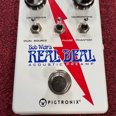 Pigtronix Bob Weir's Real Deal Acoustic Preamp Pedal 2020s - White image 1