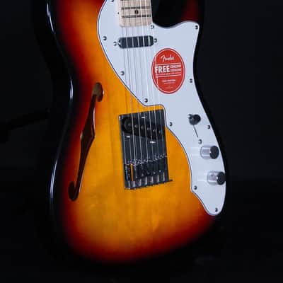 Squier Affinity Telecaster Thinline, Maple FB, 3-Color Sunburst image 4