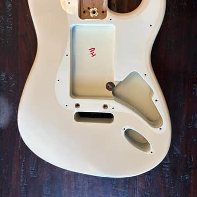 Fender American Standard Strat Plus Jeff Beck Stratocaster Body 1989 - antique white image 1