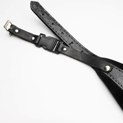 Accordion Shoulder Strap Boppola - Black on Black (Embosed) image 4