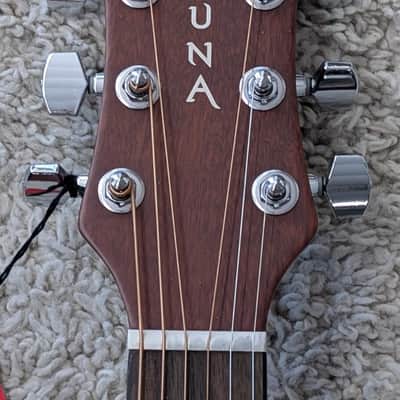 Luna Wabi Sabi Dreadnought Satin Finish Solid Spruce Top Acoustic Guitar image 5