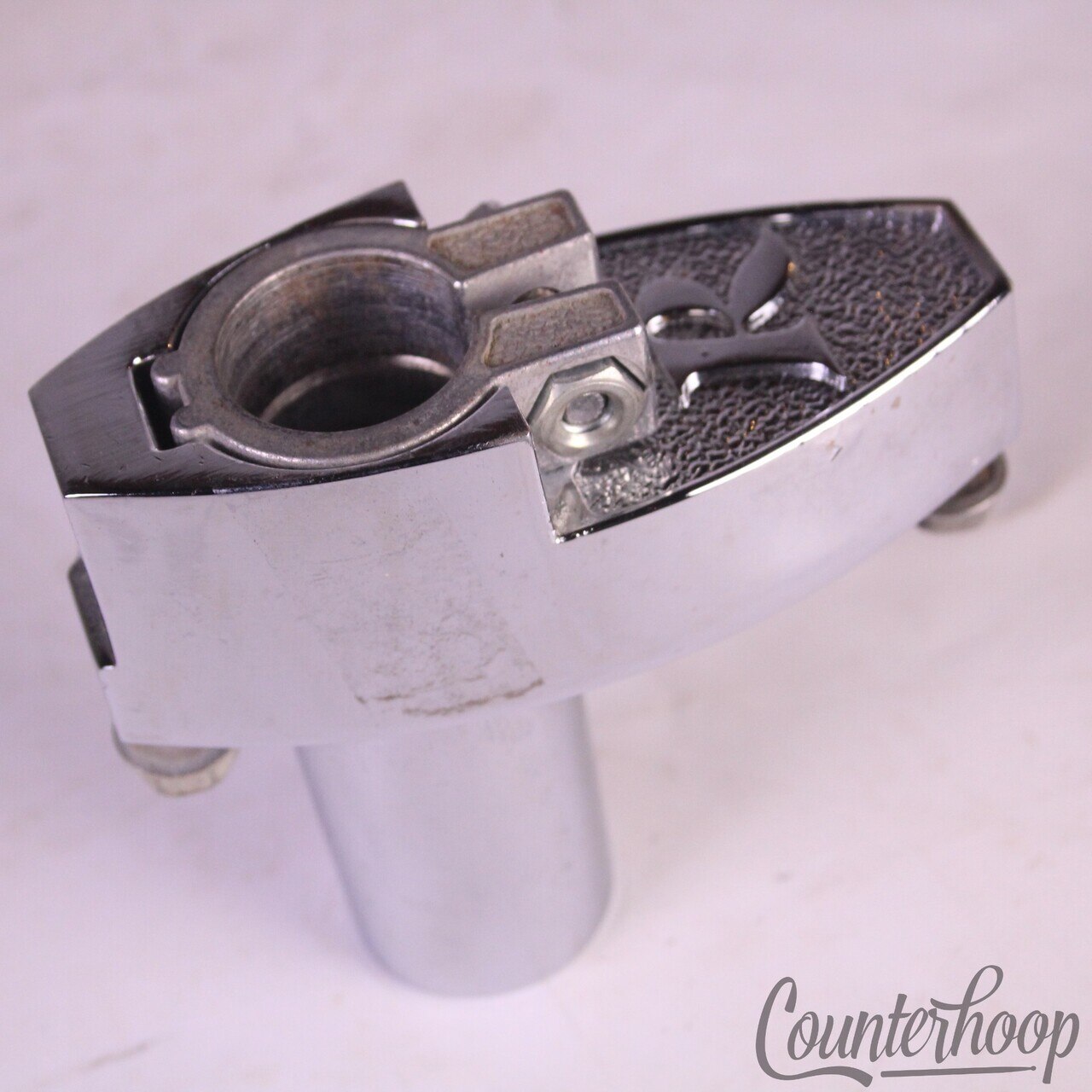 Rogers XP8 Bass Drum Spur / Tom Post Receiver Tube Mount Chrome 70s Classic* — main photograph