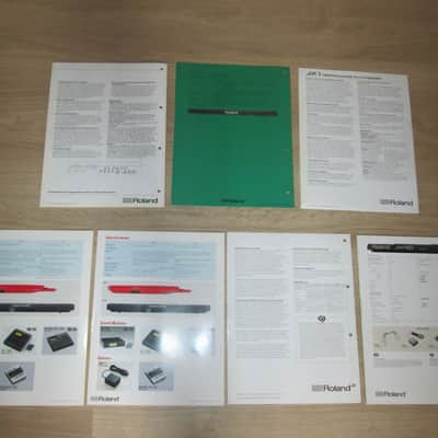 Roland Synthesizer Literature Package (with D-70)  - Brochure/Catalog - Rare image 2