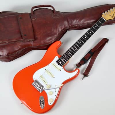 Squier by Fender SST-45 Fiesta Red(FRD) 1983 JV Serial FujiGen MIJ Stratocaster, SQ-4 Alnico PU image 2