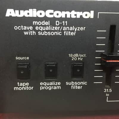 Vintage AudioControl D-11 Octave Equalizer Analyzer with Subsonic Filter Model D-11 image 2
