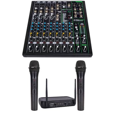 Mackie ProFX10v3, Pyle Channel Microphone System (PDWM2135) Bundle image 1