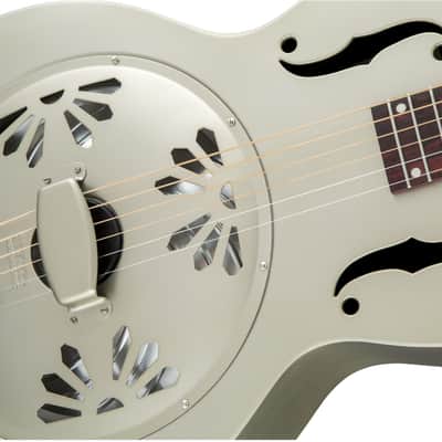 Gretsch G9201 Honey Dipper Round-Neck, Brass Body Biscuit Cone Resonator Guitar, Shed Roof Finish image 7