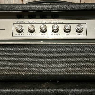 Sweet 1973 Ampeg V4 100 Watt Head & 4X12 Ampeg Cabinet Half Stack, Excellent Condition Serviced and Ready to Rock ! image 6