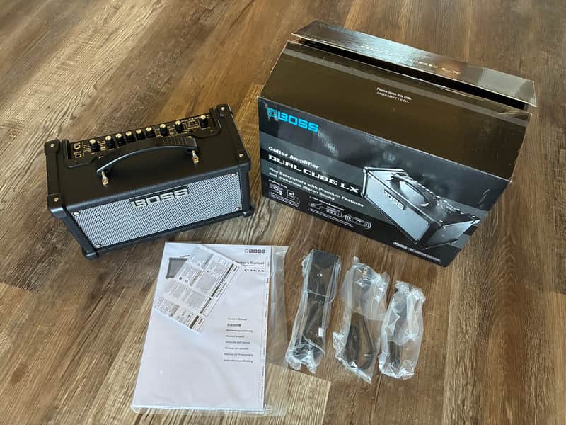 Boss Dual Cube LX 10-Watt 2x4" Stereo Digital Modeling Guitar Combo 2022 - Present - Black image 1