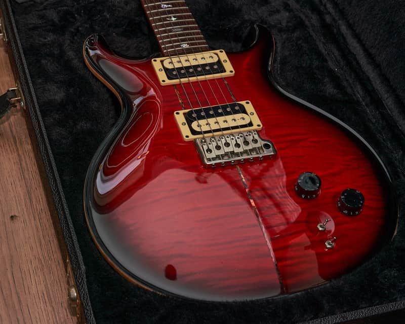 PRS Santana I - Scarlet Red Sunburst - Brazilian Rosewood Fretboard with Abalone Inlays - RARE Collector's Item image 1