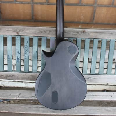 ESP LTD EC-401 QM 2017 - 2019 Neck Through (Satin See Thru Black) image 8